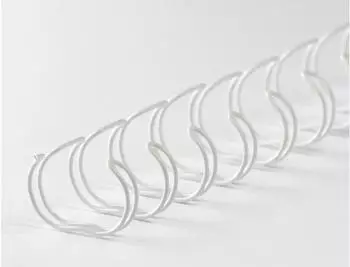 LMG Drahtbinderücken 23 Ringe 14,3mm 2:1 Teilung weiß, 50 St. (23RM143-WS)
