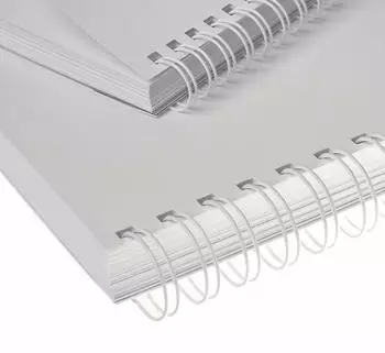 Renz Drahtbinderücken 2:1-Teilung, A4, Ø 8mm, weiß (320800023)