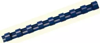 Fellowes Plastikbinderücken A4 14mm blau, 21 Ringe, 100 Stück (5346706)