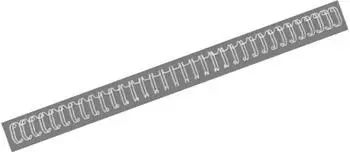 REXEL WireBind Drahtbinderücken A4 34-Ringe 12,5mm weiß, 100 Stück (RG810870)