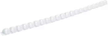 Genie Plastikbinderr&uuml;cken DIN A4, 12mm, wei&szlig;, 25 St&uuml;ck (12381)