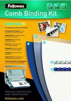 Fellowes Plastikbindung Starter-Kit, 10 Bindungen (5371701)