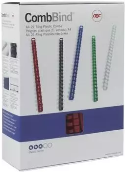 GBC CombBind Plastikbinderücken A4, 51mm, weiß, 50 Stück (4028207)