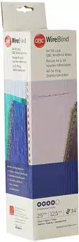 GBC WireBind Drahtbinder&uuml;cken A4 12,5mm silber, 25 St&uuml;ck (4400698)