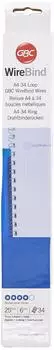 GBC WireBind Drahtbinder&uuml;cken A4, 34 Ringe, 6mm, silber, 25 St&uuml;ck (4400695)