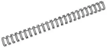 GBC WireBind Drahtbinder&uuml;cken A5 Nr. 4 6,3mm schwarz, 250 St&uuml;ck (RE510410)