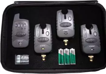 MK Angelsport MK Carbon Funk-Bissanzeiger Set 3+1, 1:1 Direktübertragung (MK10065)
