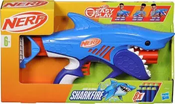 Nerf Junior Wild Sharkfire Easy Play Dart-Blaster (F8645EU4) – Einfaches Handling für maximalen Spielspaß