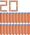 Nerf N1 Nachfüllung 20 Darts (F8640EU4)