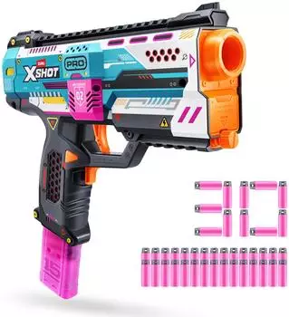 X-Shot Skins Pro Series Motorisierter Thrasher, 30 Darts (36905)