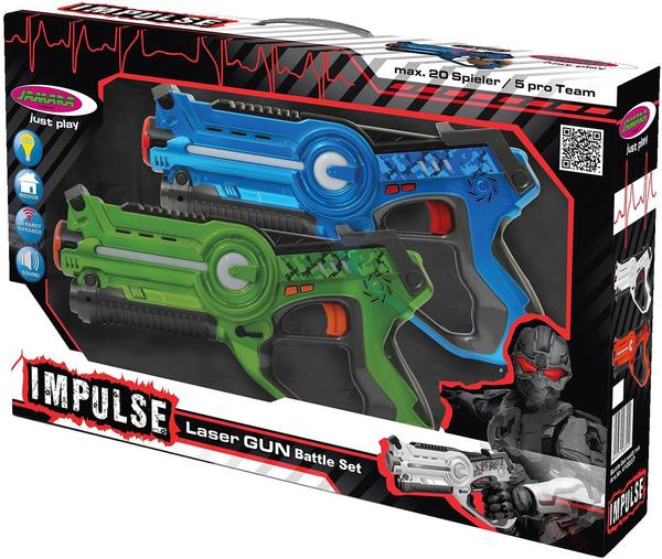 Jamara Impulse - Laser Gun Battle Set blau/grün