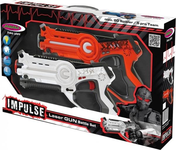 Jamara Impulse - Laser Gun Battle Set orange/weiß