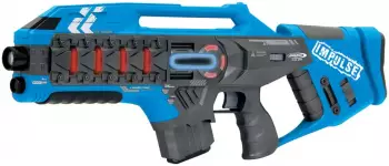 Jamara Impulse - Laser Gun Rifle Set blau/grün – Spielspaß für Einsteiger und Fortgeschrittene