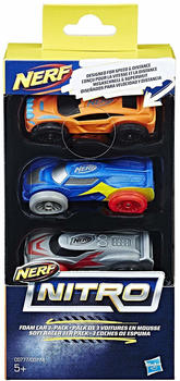 Nerf Nitro Foam Cars 3 Pack C07774