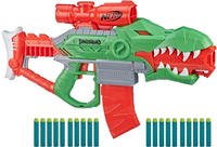 Nerf Blaster DinoSquad Rex-Rampage, elektrisch, 10-Dart Magazin, Zielfernrohr, 20