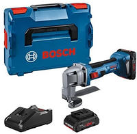 Bosch Professional Akku-Blechschere GSC 18V-16 E mit 2x Akku ProCORE 4 Ah - in L-BOXX