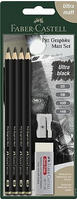 FABER-CASTELL Bleist. Pitt Graphite Matt 2B 6B 10B 14B