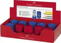 Faber-Castell 183801, Faber-Castell GRIP Dreifach-Spitzdose rot/Bl