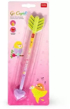 Legami Go Cupid - Bleistift mit zwei Radiergummis mit Duft