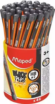 Maped Black'Peps Jumbo Bleistift HB, 46er-Pack (854059)