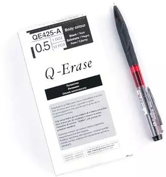 Pentel Q-Erase Druckbleistift 0,5mm HB mit herausdrehbarem Radierer, 12er-Pack (QE425-A)