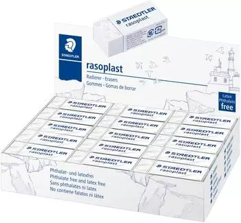 Staedtler Rasoplast Radiergummi, wei&szlig;, 30er-Pack (526 B30)