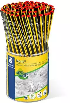 Staedtler Noris 183 Bleistift HB, Köcher 72 Stück (183-HBKP72ST)