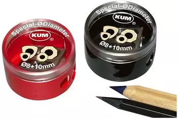 KUM 208-M2 Dosenspitzer doppelt, 3-kant, farbig sortiert (105.39.21)