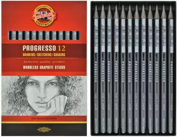 Koh-I-Noor Progresso Grafitstift 8B, 12er-Set (8911/12 8B)