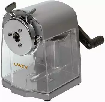 Linex DS3000 Manuelle Spitzmaschine Blei-/Buntstifte 7,8&ndash;11,5mm, silber-grau (100411023)