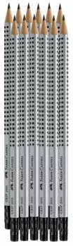 Faber-Castell GRIP 2001 Bleistift 2H, silber (12er-Pack) (FC-117012)