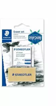 Staedtler 5427 Radiergummi-Set, Knet & Reinigung, 2er-Pack (5427SBK2-CST)