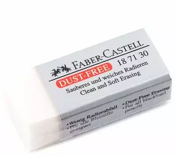 Faber-Castell Dust-Free Radierer, wei&szlig;, klein (187130)