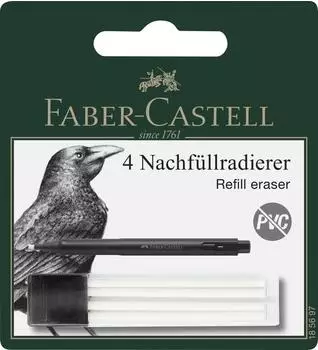 Faber-Castell Precision Eraser Pen Ersatzradierer, 4 St&uuml;ck (185697)