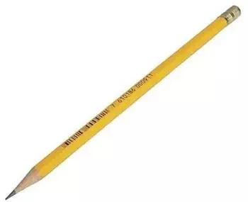 Caran d'Ache Bleistift mit Radiergummi, gelb, HB (351.272)