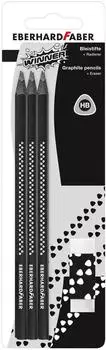 Eberhard Faber Winner Bleistift-Set 6 St&uuml;ck + Radierer HB (510198)