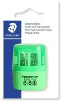 Staedtler 51260F50BK, Staedtler D-hole tub sharpener neon green bc