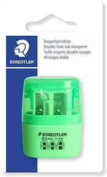 Staedtler Dosenspitzer doppelt, Kunststoff, neon gr&uuml;n (51260F50BK)
