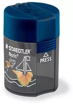 Staedtler Noris Dosenspitzer doppelt, blau/schwarz (512 003)