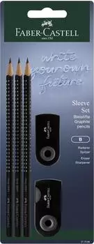 Faber-Castell Sleeve Schreibset schwarz, 5-teilig (217086)