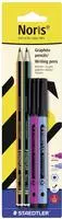 STAEDTLER Noris Set mit 2 Bleistiften + 2 Fineliner