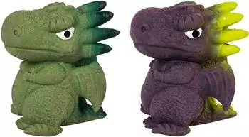 Brunnen Radiergummi 3D Drago, f&uuml;r Bleistifte, sortiert, aus Kunststoff