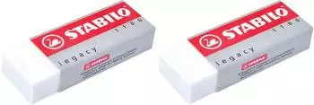 STABILO Legacy Radiergummi f&uuml;r Bleistifte & Buntstifte, wei&szlig; (1186/20)