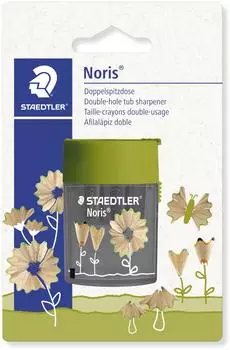 Staedtler Noris Doppelspitzdose, rund, schwarz/gr&uuml;n (512 004BK)
