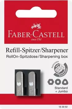 Faber-Castell Refill Dual Sharpener RollOn, Kunststoff, schwarz (183992)
