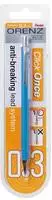 Pentel XPP503-SX, Pentel Orenz Druckbleistift blau B 0,3 mm, 1 St.