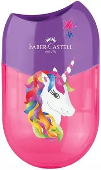 Faber-Castell Doppelspitzdose "Einhorn", pink/violett (183553)