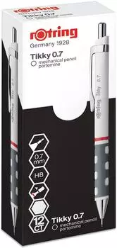 rOtring Tikky Druckbleistift HB 0,7mm, wei&szlig; (1904506)
