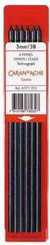 Caran d'Ache Technograph Ersatzminen 3mm 3B, 6 Stück (6377.353)