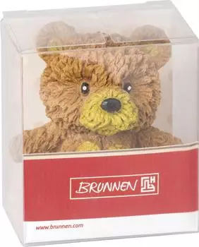 Brunnen Radiergummi 3D B&auml;r, f&uuml;r Bleistifte, braun, aus Kunststoff